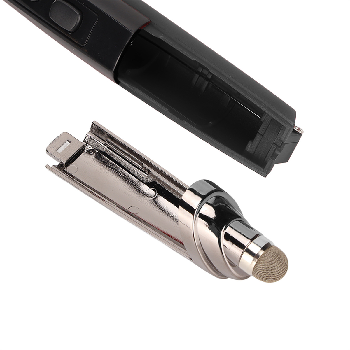 Zerlegter Stylus-Stift, der die inneren Komponenten zeigt.