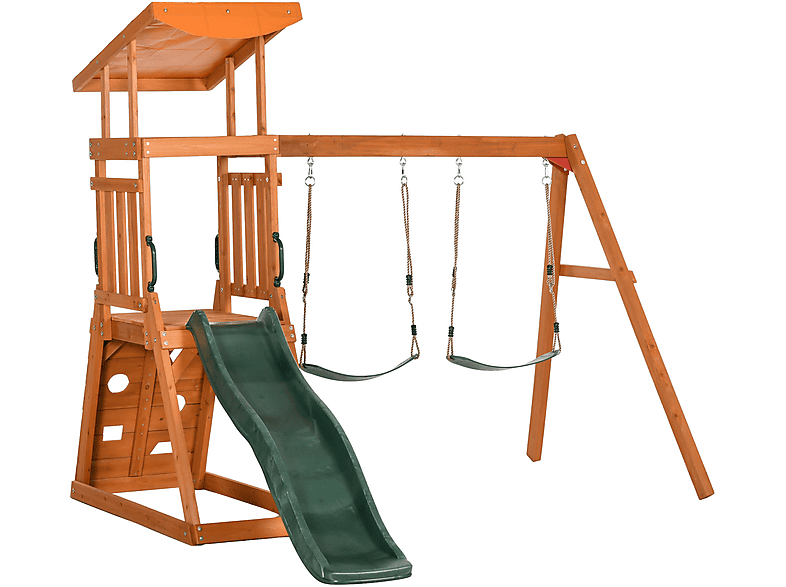 Palestra Svedese Per Bambini Unga Legno – Scivolo, Anelli E Rete Da Arrampicata, Giocattolo Sportivo Per Interni Dai 1 Ai 5 Anni