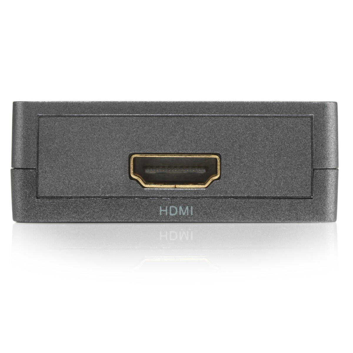 A black HDMI port. The port is labeled HDMI.