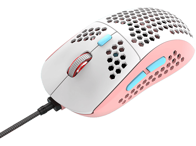 SYNTEK Leichte RGB-Gaming-Maus mit Wabenstruktur Ergonomischem Design ...