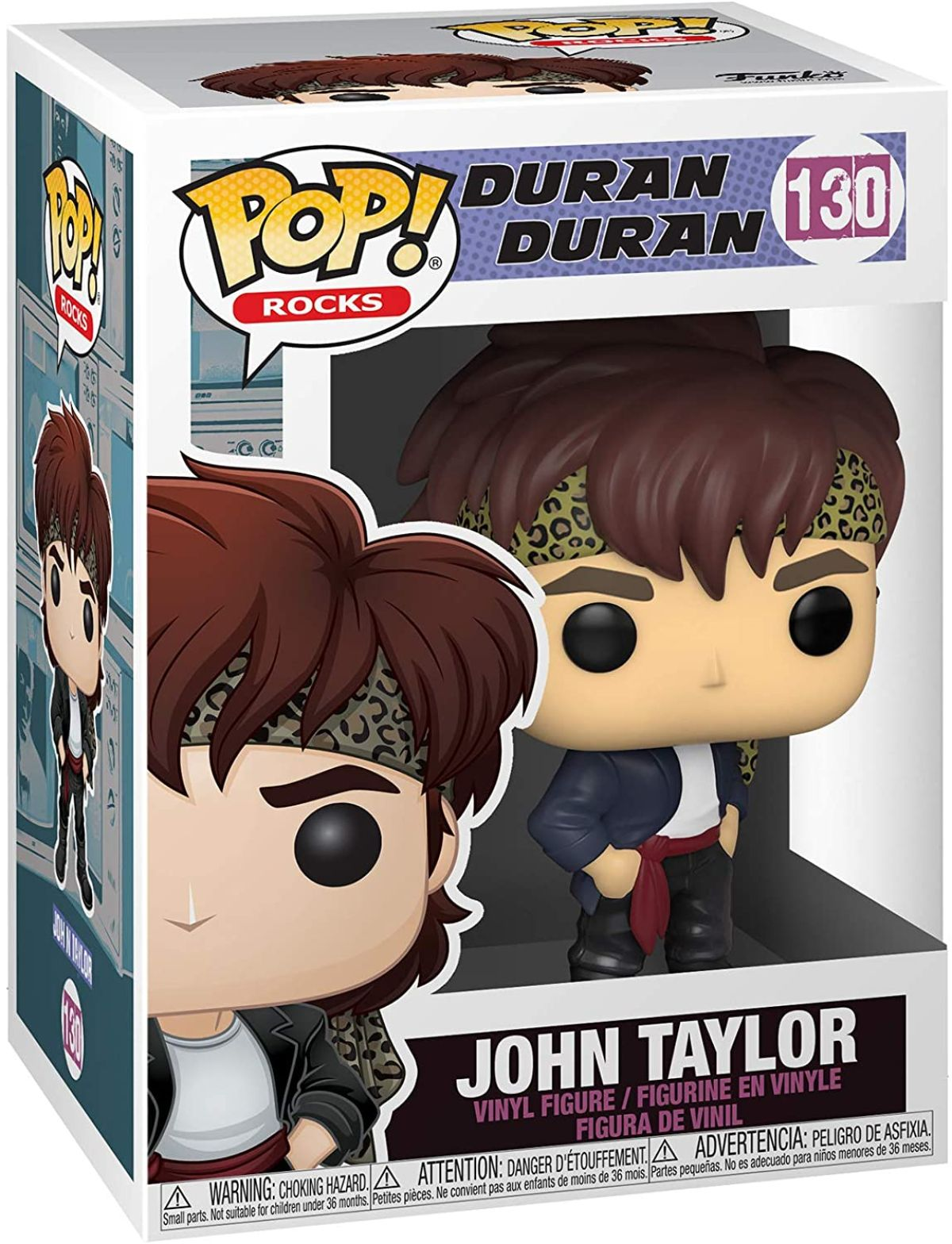 John Taylor Pop! Rocks Figur in einer Box, Duran Duran Bandmitglied.