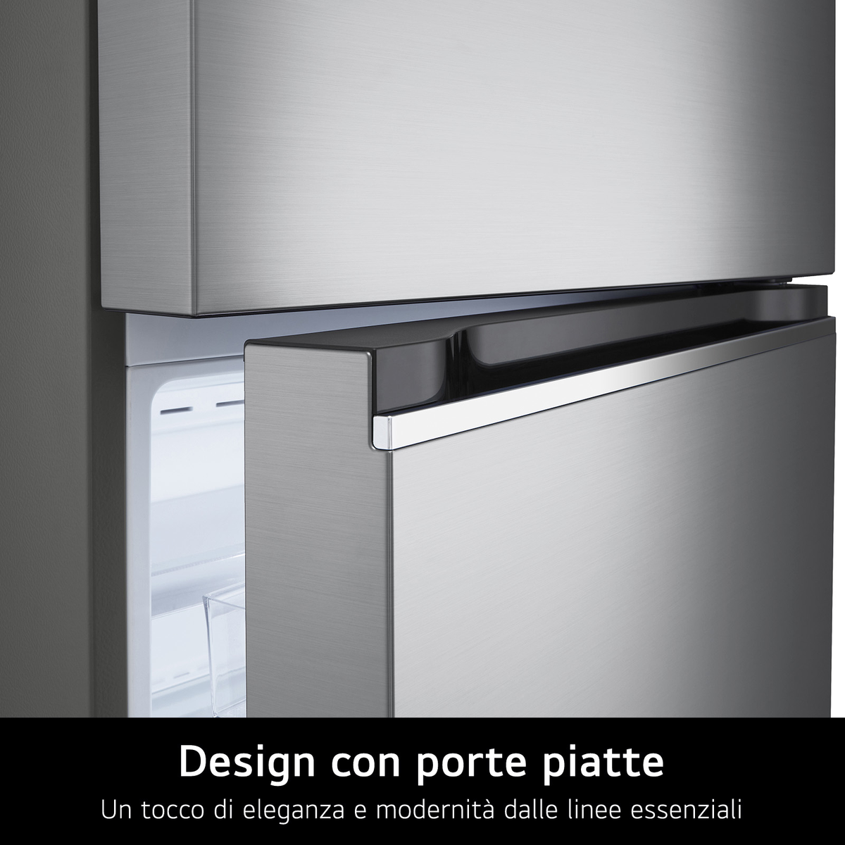 LG GTBV38PZGKD Kühl- und Gefrierkombinationen (E, 227 kWh, 172 cm hoch, Edelstahl)