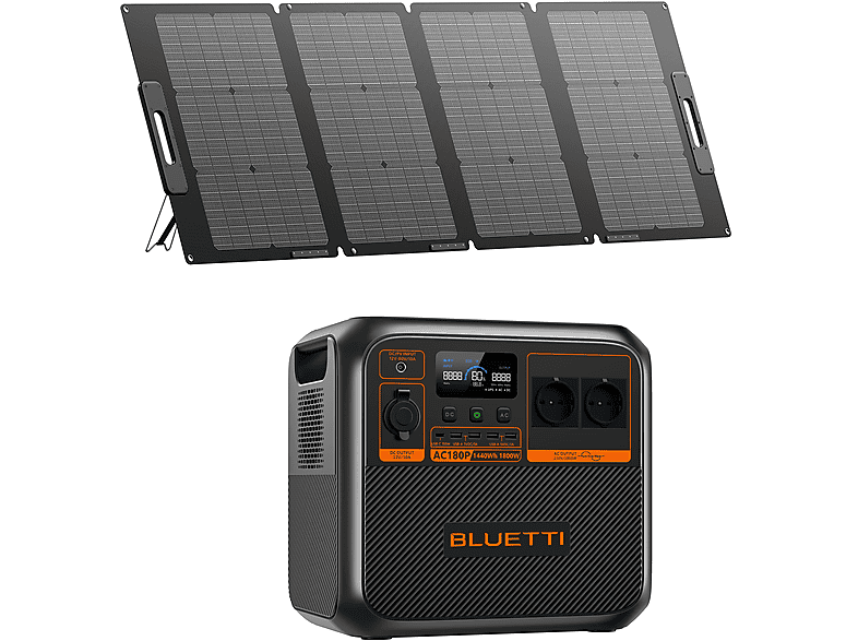 Estación de energía - BLUETTI AC180P con PV120S,Actualización AC180