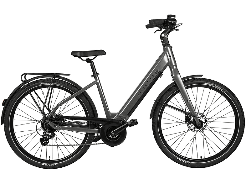 VILLETTE Extreme MM Citybike (Laufradgröße: 27,5 Zoll, Rahmenhöhe: 47 cm, Damen-Rad, 470 Wh, grau)
