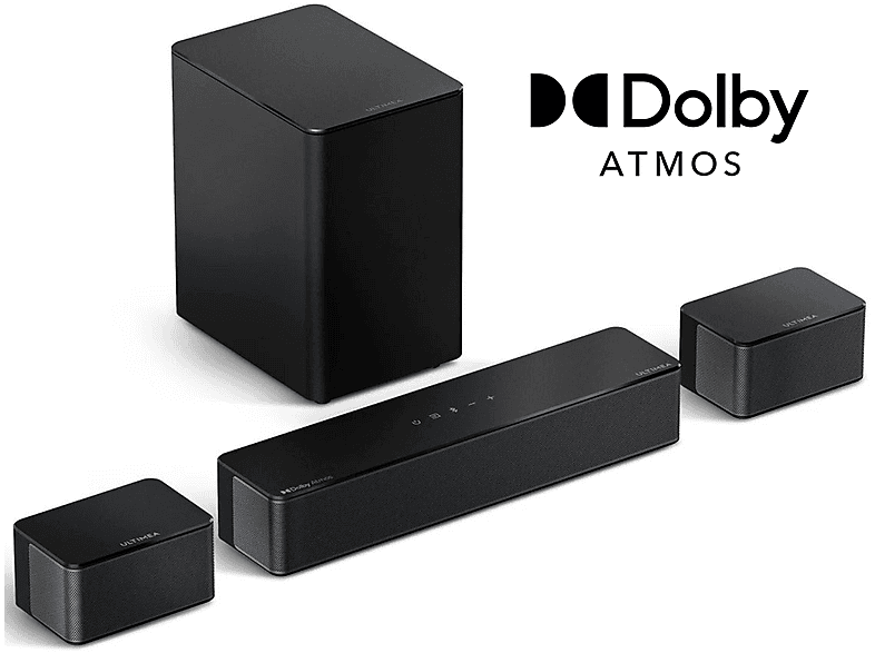 Barra de sonido con subwoofer - ULTIMEA Poseidon D60- 5.1ch Barra Sonido con Dolby Atmos