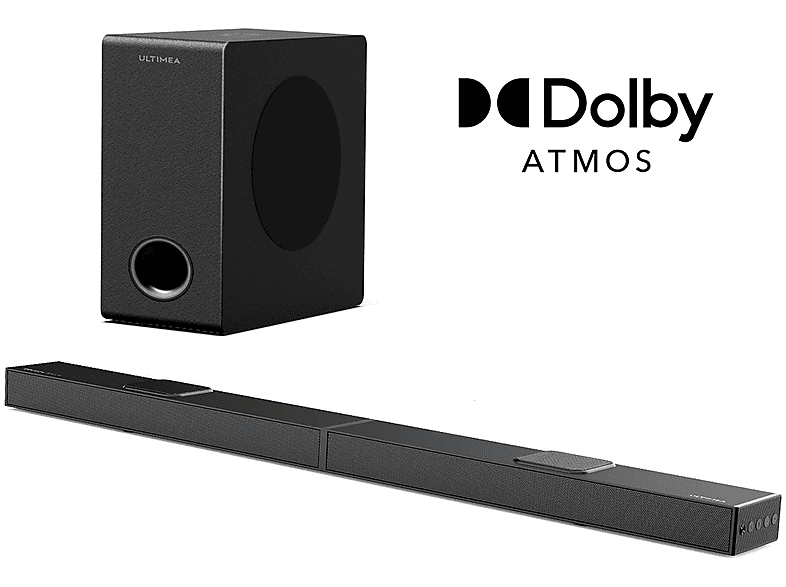 Barra de sonido con subwoofer - ULTIMEA Nova S70- 3.1.2ch Barra de Sonido con Dolby Atmos y Subwoofer