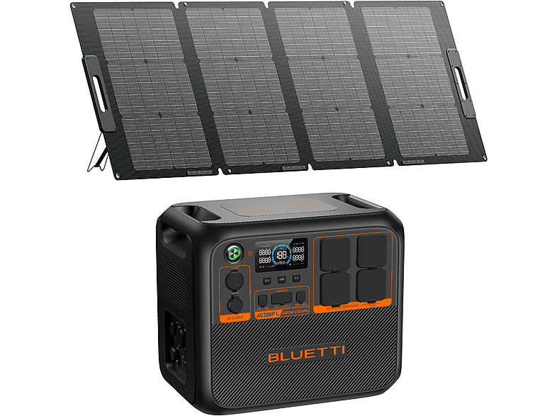 Estación de energía - BLUETTI AC200PL con PV120S,Actualización AC200L