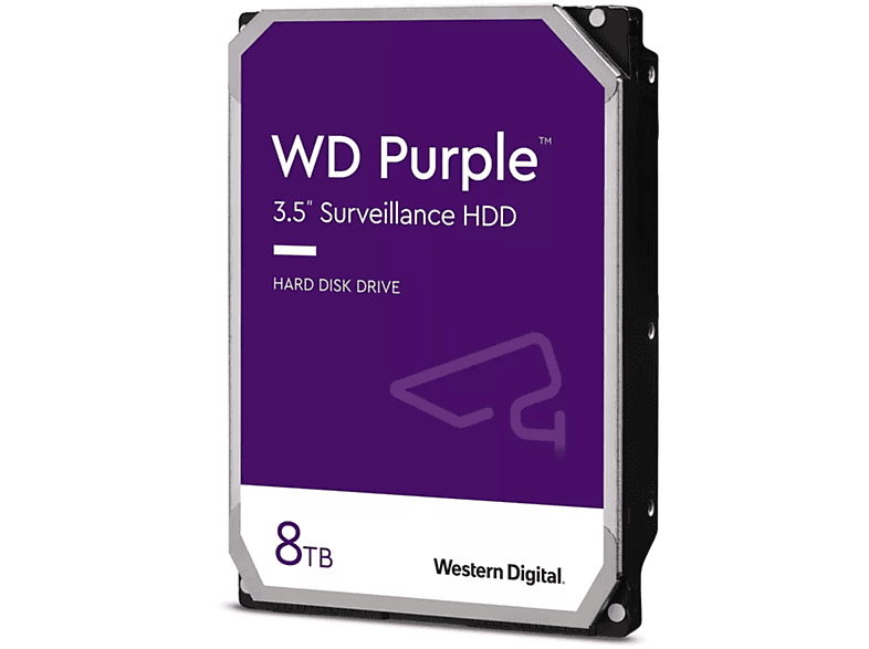 Disco duro interno 8 TB - WESTERN DIGITAL WD85PURZ