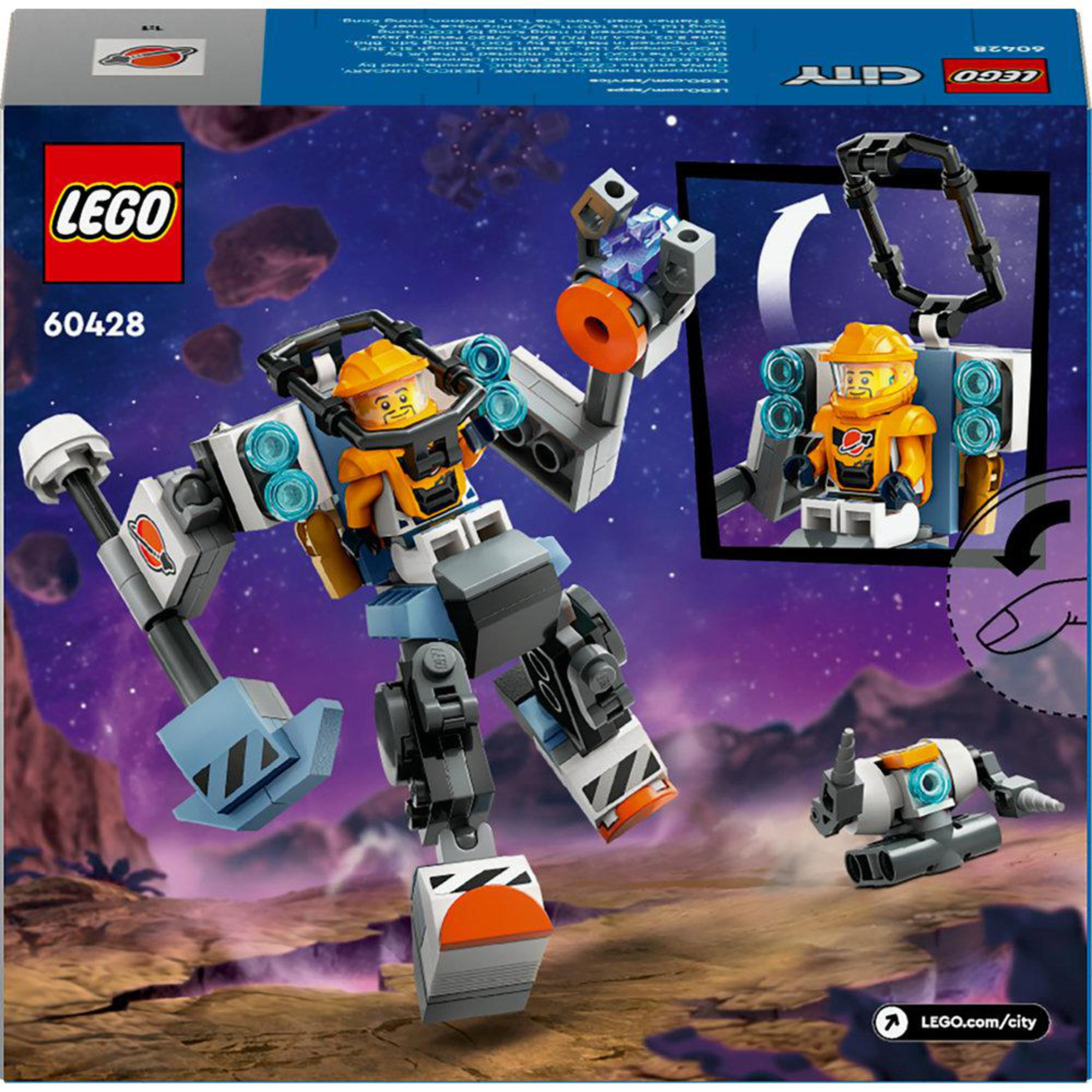 LEGO City set kutusu. LEGO logosuyla uzayda bir robot ve astronotlar.