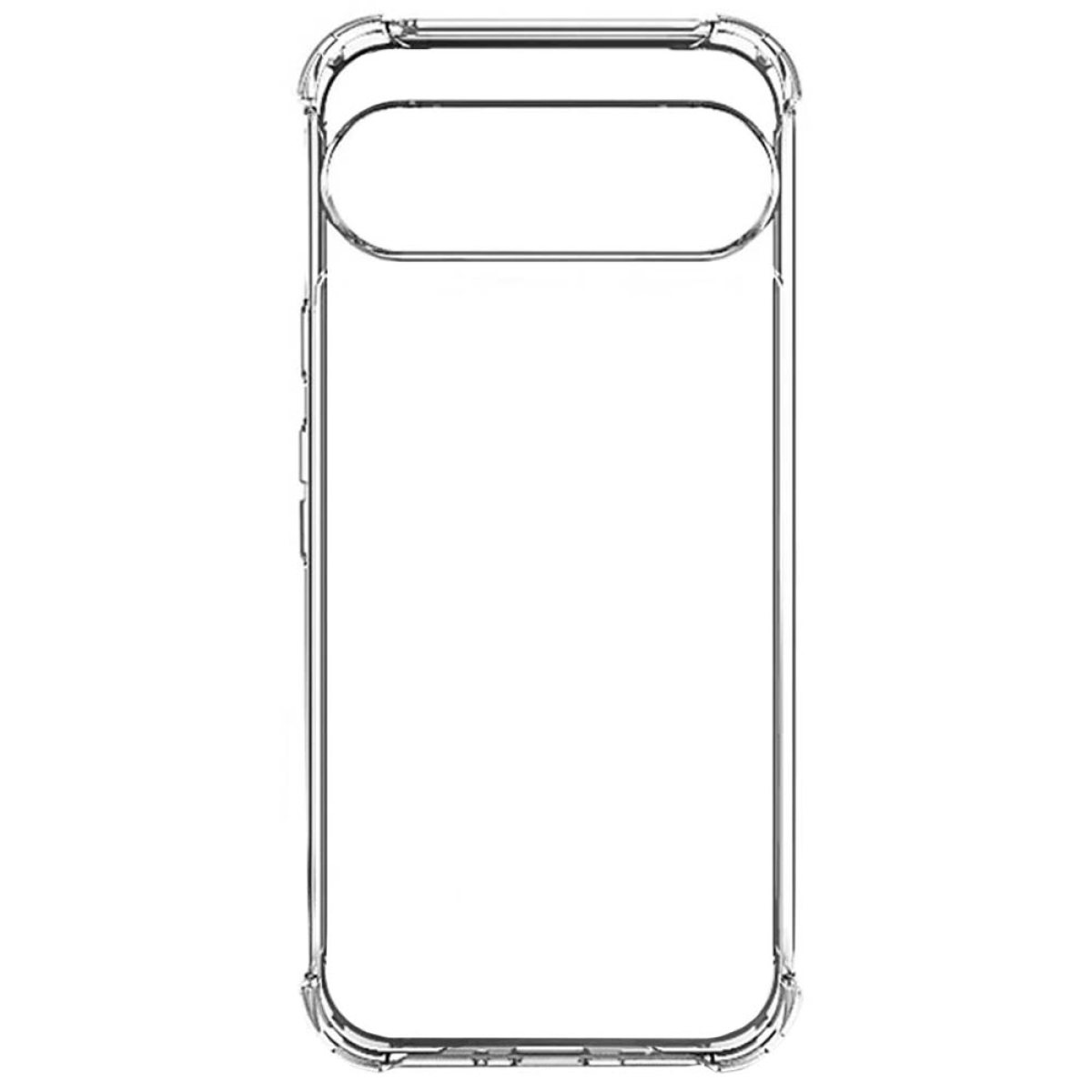 Transparente Handyhülle mit Kameraausschnitt und schlankem, transparentem Design.