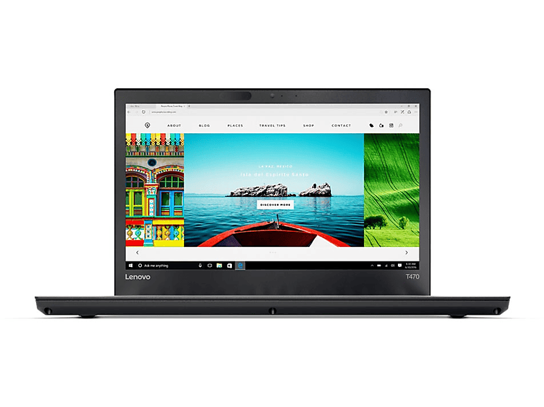 LENOVO ThinkPad T470, Notebook, mit 14 Zoll Display, Intel® Core™ i5, 8 GB RAM, 256 GB SSD, Intel® HD 520, Schwarz, Windows 10 Pro (64 Bit)