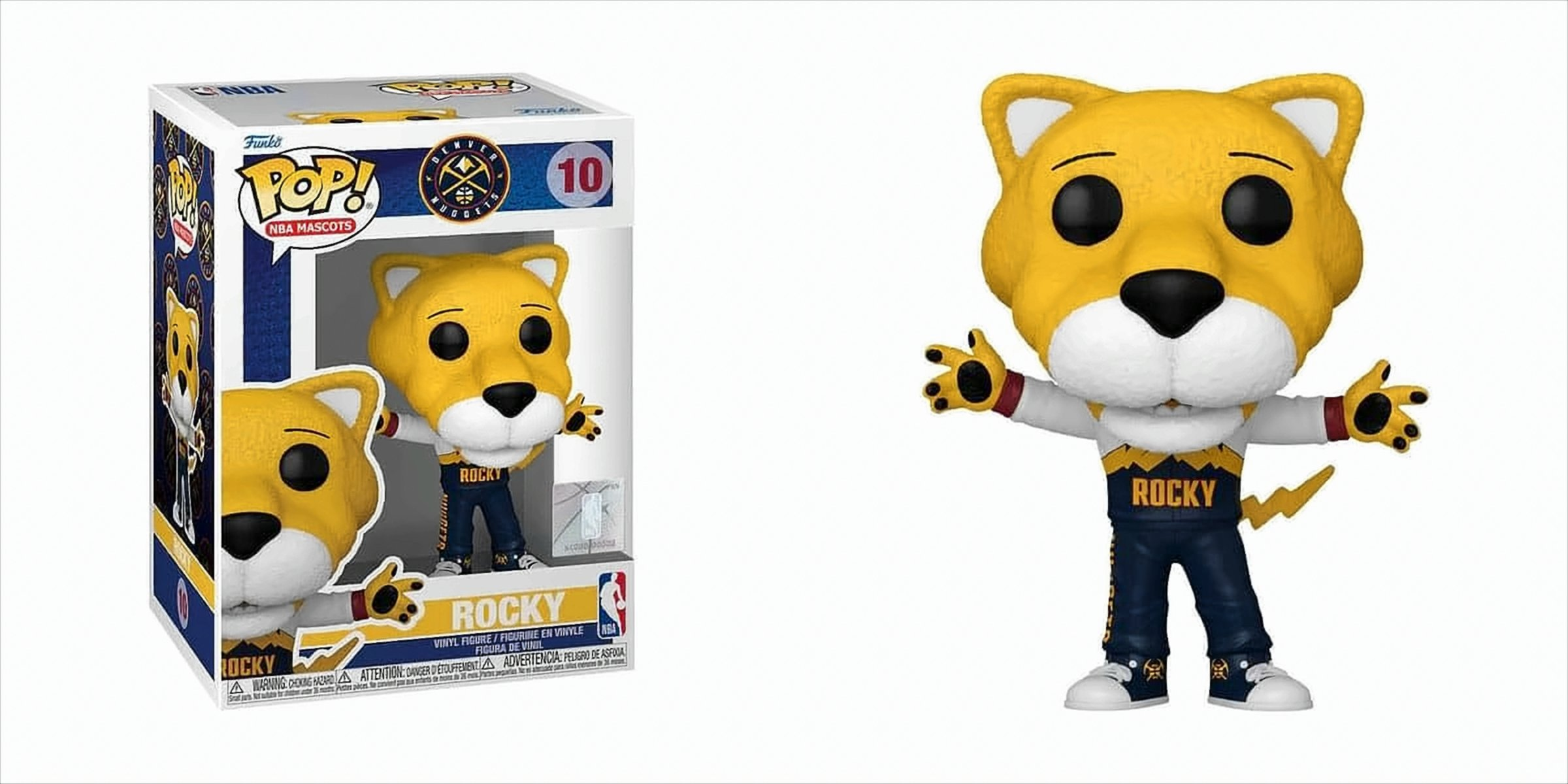 Denver Nuggets Maskottchen Rocky Funko Pop Figur mit Box.