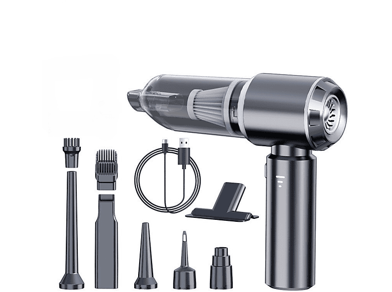 FLYSTAR Kabelloser Hochleistungs-Staubsauger mit bürstenlosem Motor Staubsauger, maximale Leistung: 100 Watt, Schwarz)