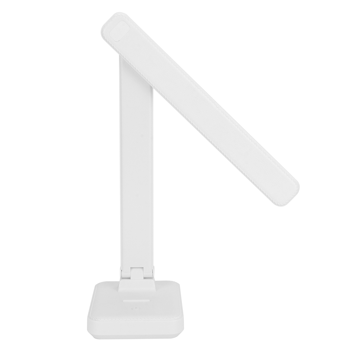 Weiße Schreibtischlampe, einfaches Design.