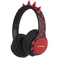 MediaMarkt IMOSHION Kinderkoptelefoon Dino met Decibelbegrenzer - AUX / Bluetooth Kinder Koptelefoon Zwart aanbieding