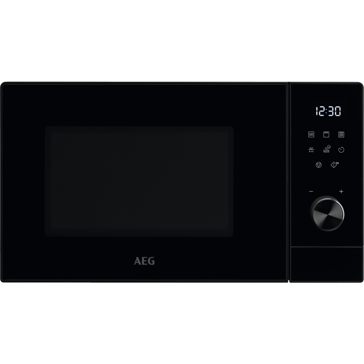 Microondas con grill - AEG MFB295DB, 1350 W, 10 potencia, 29 l, Acero