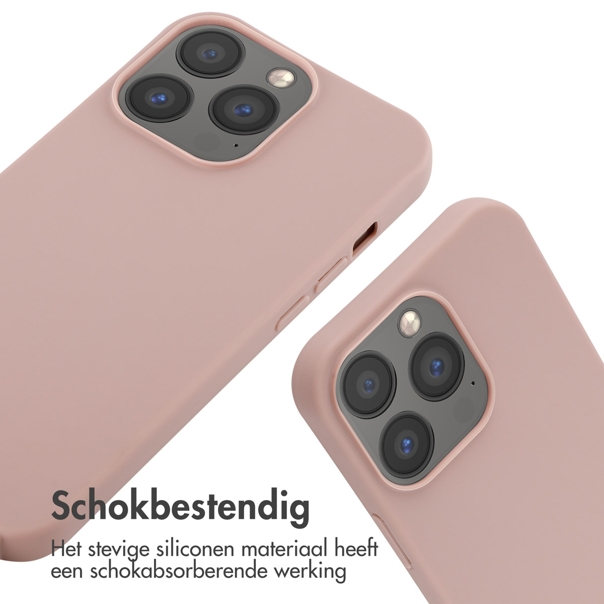 Coques de téléphone roses avec téléphones. Fond blanc.