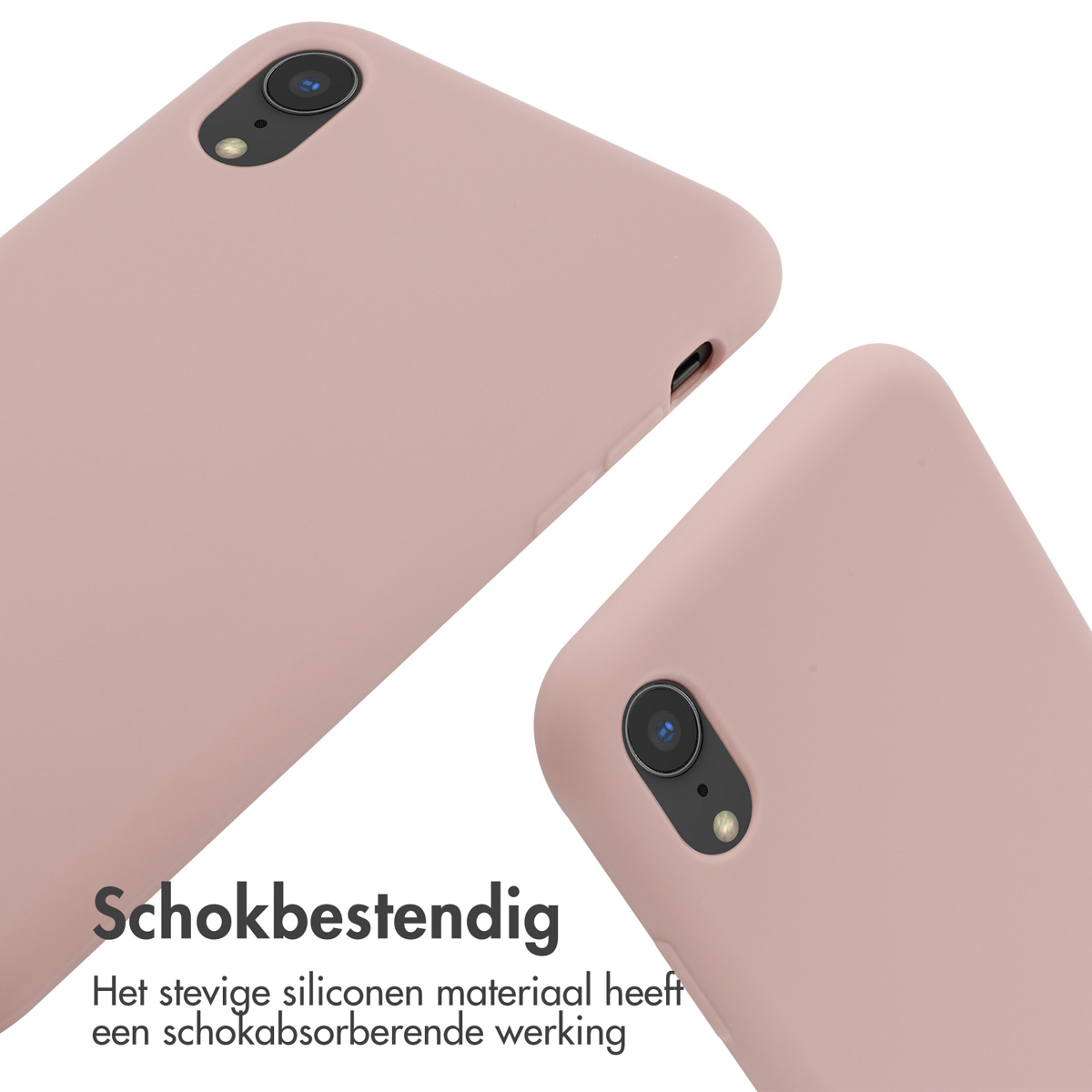 Deux coques roses, inclinées, montrant caméra et côté, fond blanc.