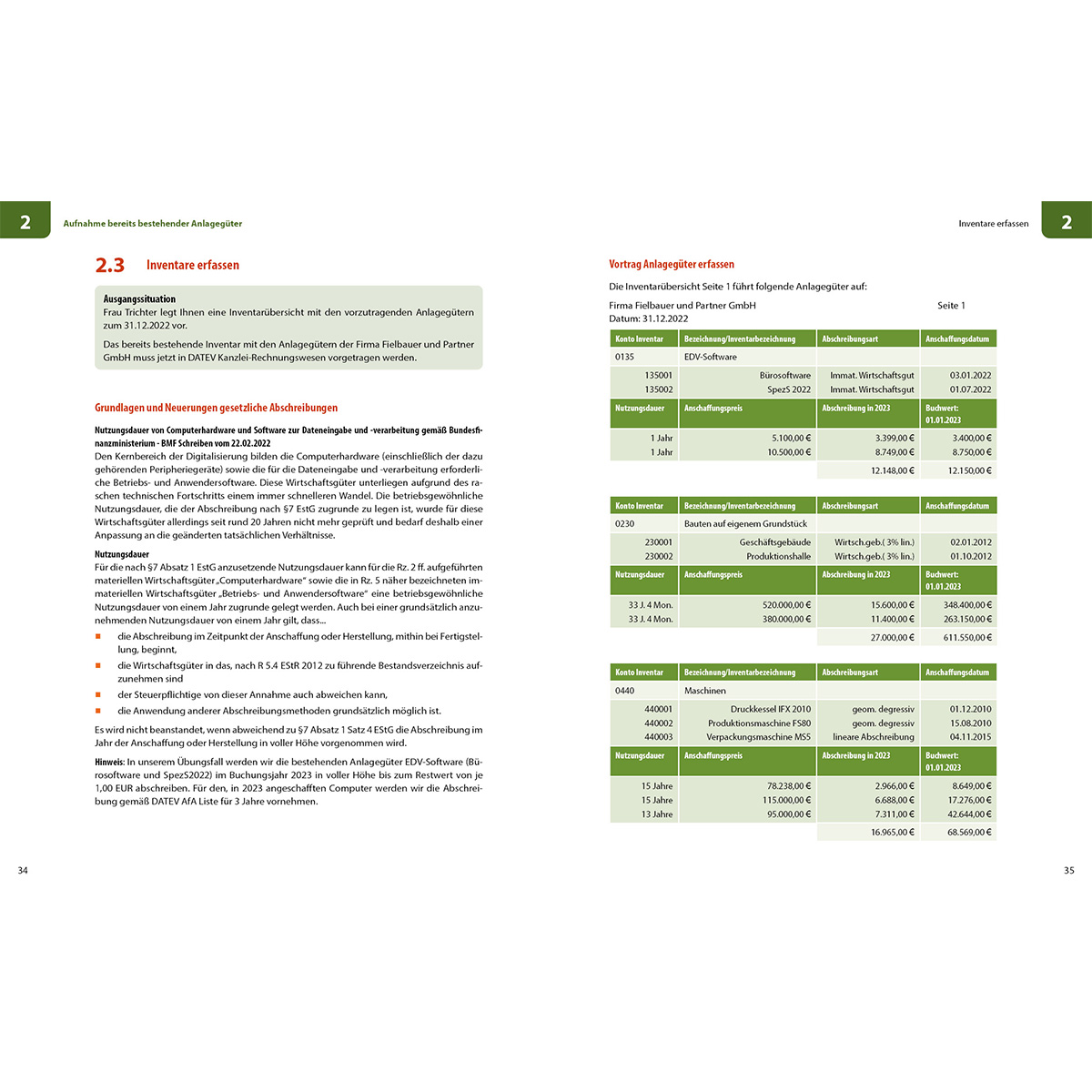 Eine detaillierte Dokumentseite mit mehreren Tabellen mit Finanzdaten und Text.
