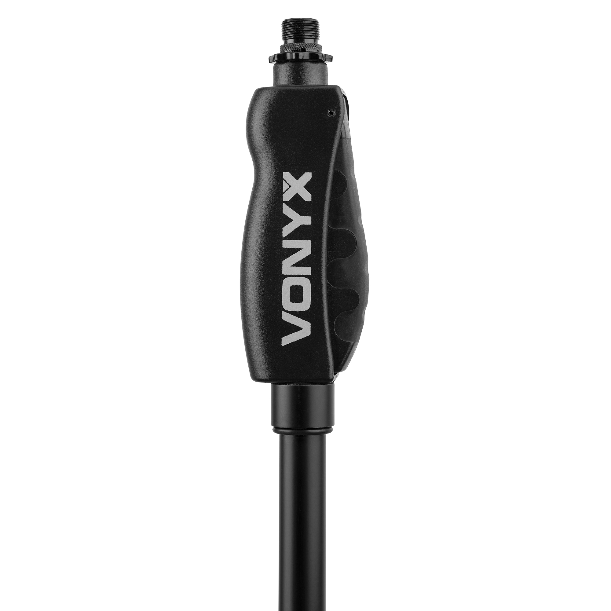 Black microphone stand with VONYX logo.