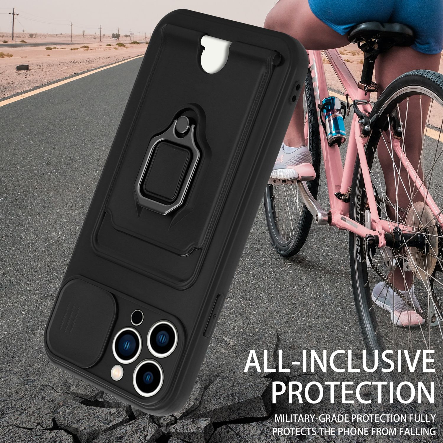 Moex Collana E Tracolla Per Cellulare Compatibile Honor 20 Pro, Custodia In Silicone Nero Con Cordino Regolabile Fino A 155 Cm - 4
