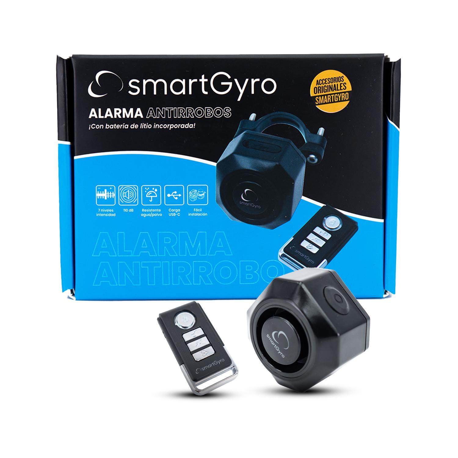 Alarm antykradzieżowy SmartGyro z pilotami i pudełkiem.