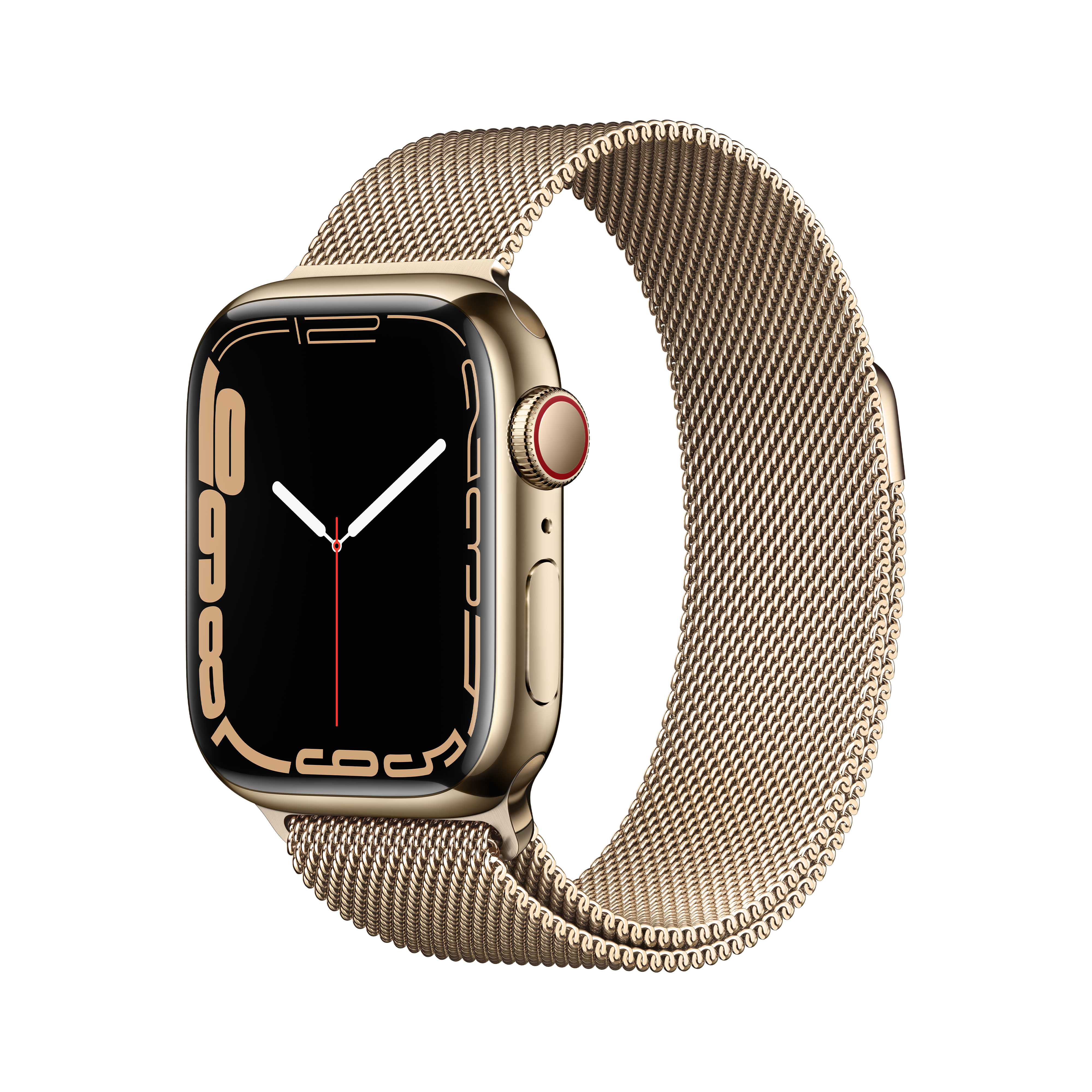 APPLE S7 GPS+CEL 41 GOLD STEEL GOLD MILANESE Smartwatch Edelstahl Edelstahl, 130 - 200 mm, Armband: Gold, Gehäuse: Gold
