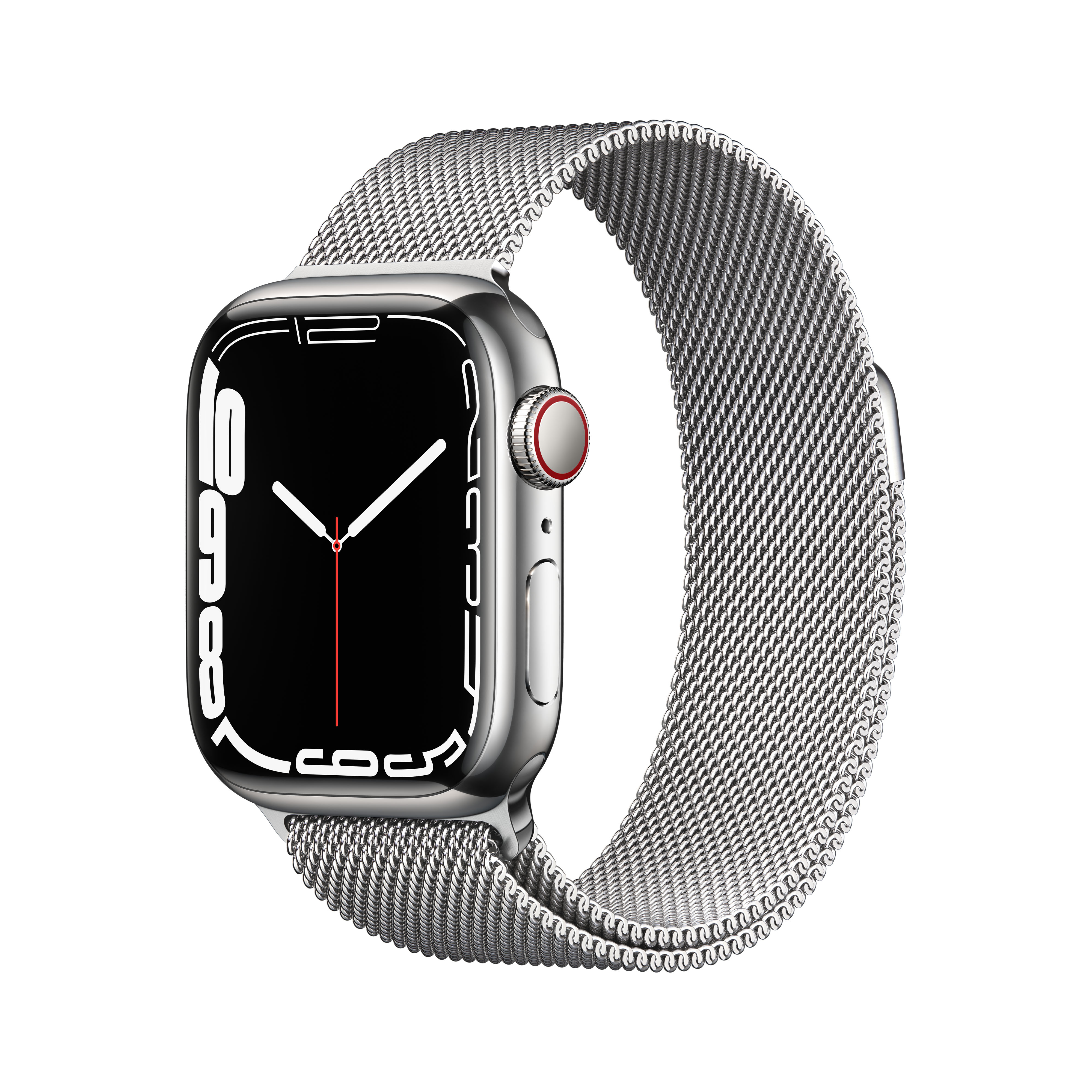 APPLE S7 GPS+CEL 41 SIL STELL SIL MILANESE Smartwatch Edelstahl Edelstahl, 130 - 200 mm, Armband: Silber, Gehäuse: Silber