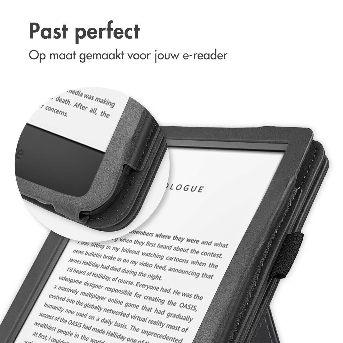 IMOSHION Stand Bookcase Sleepcover met strap - Protective case