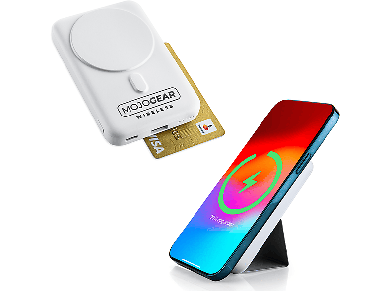 MOJOGEAR MG-PB8-WHITE Powerbank 10.000 mAh Weiß