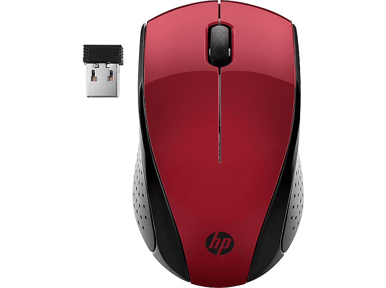 HP HP Draadloze Muis 220 Sunset Red Muis Zwart | MediaMarkt