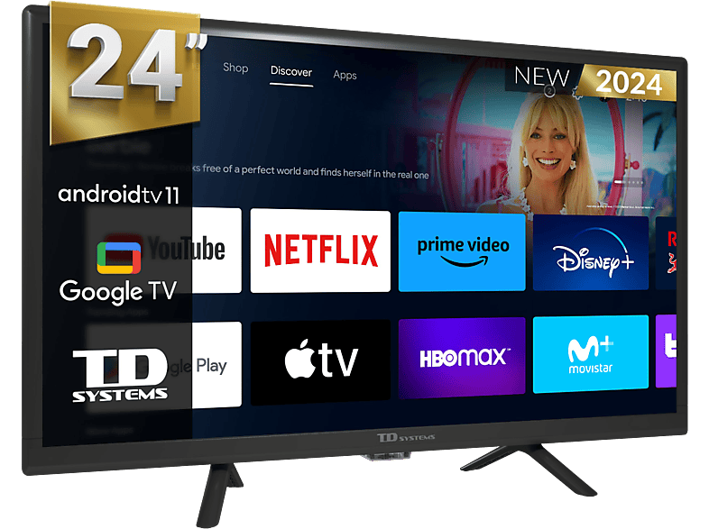 TV DLED 24" - TD SYSTEMS PRIME24C19GLE Hey Google