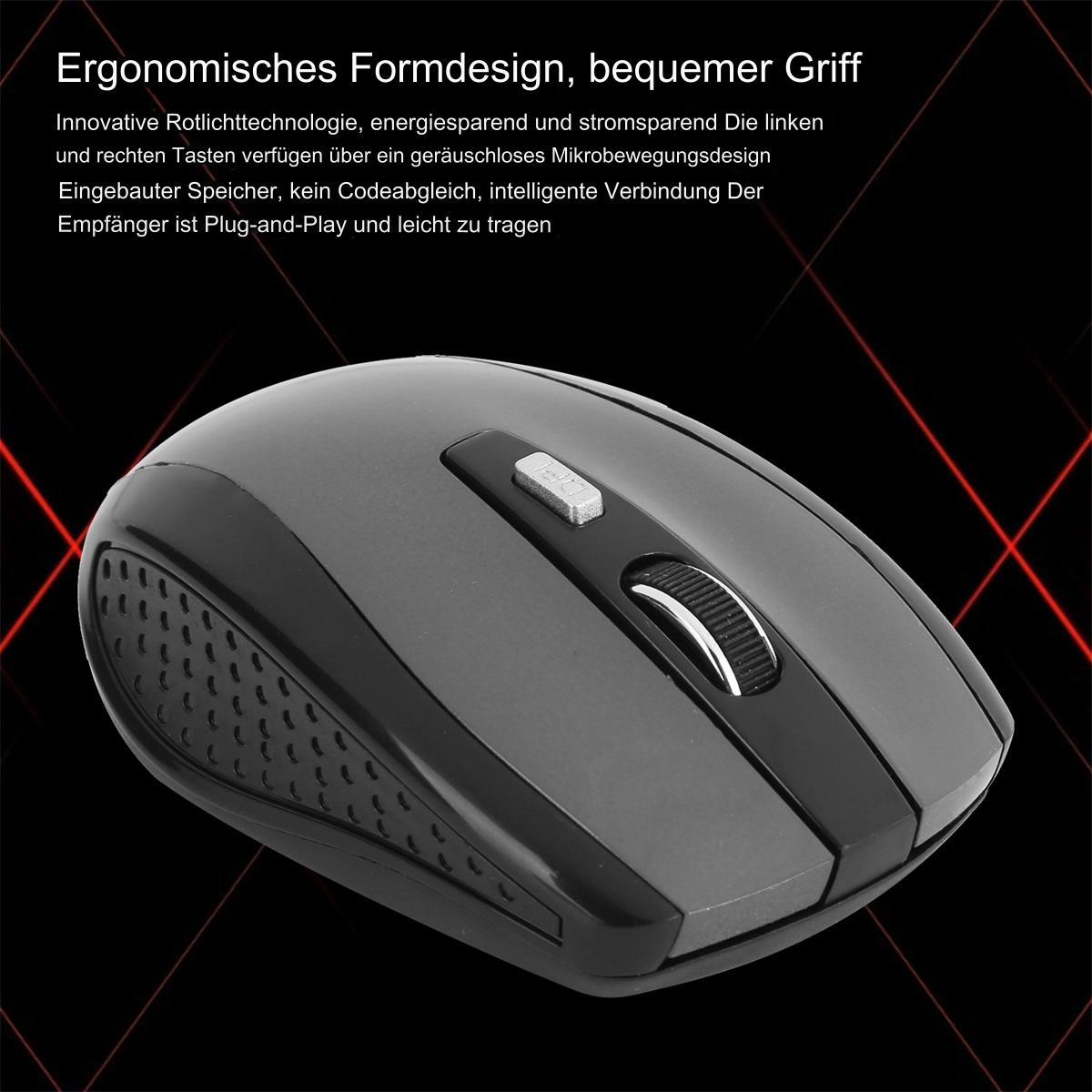Schwarze Computermaus mit Taste und Scrollrad.