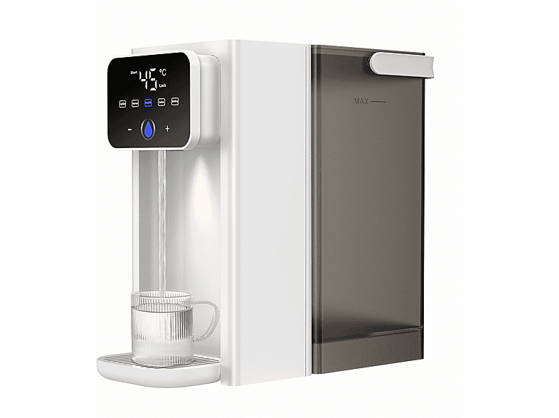 SROSS Wasserkocher Heißwasserspender, 3 L Temperaturstufen (25-100°C)2000,00 W, Wassertank abnehmbar Wasserkocher, weiß