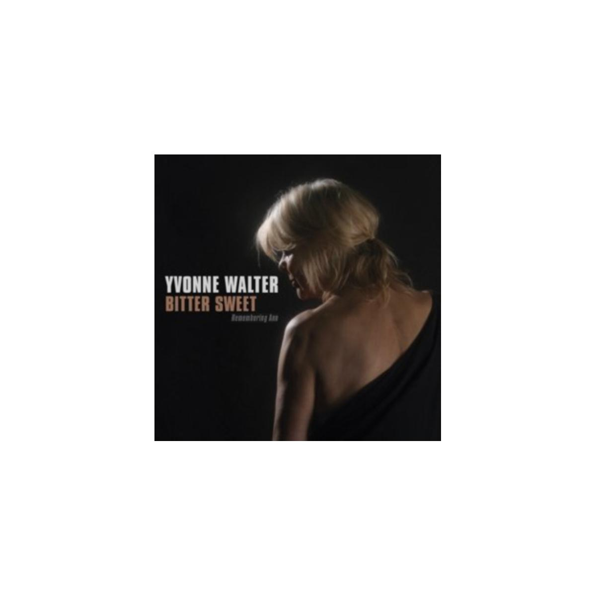 Femme en robe noire. Pochette album : Yvonne Walter, 'Bitter Sweet'.