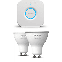 MediaMarkt PHILIPS HUE Starterspakket GU10 met 2 Spotjes Wit - Incl. 1 Hue Bridge, Hue White aanbieding