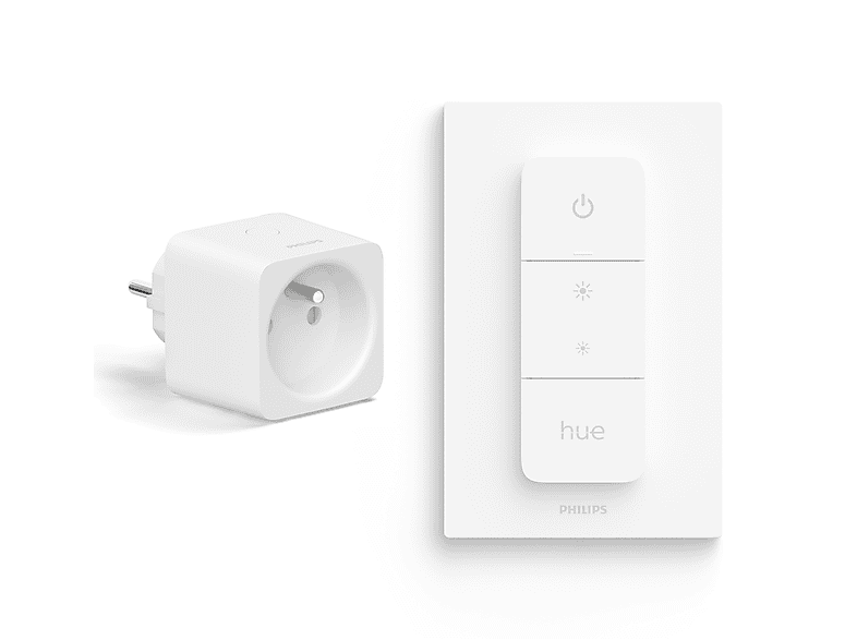 Philips Hue Smart Plug - België - Voeg Elke Lamp Toe aan je Hue System - Compact Slimme Stekker - Connect with Bluetooth of Hue Bridge - Works with Alexa en Google