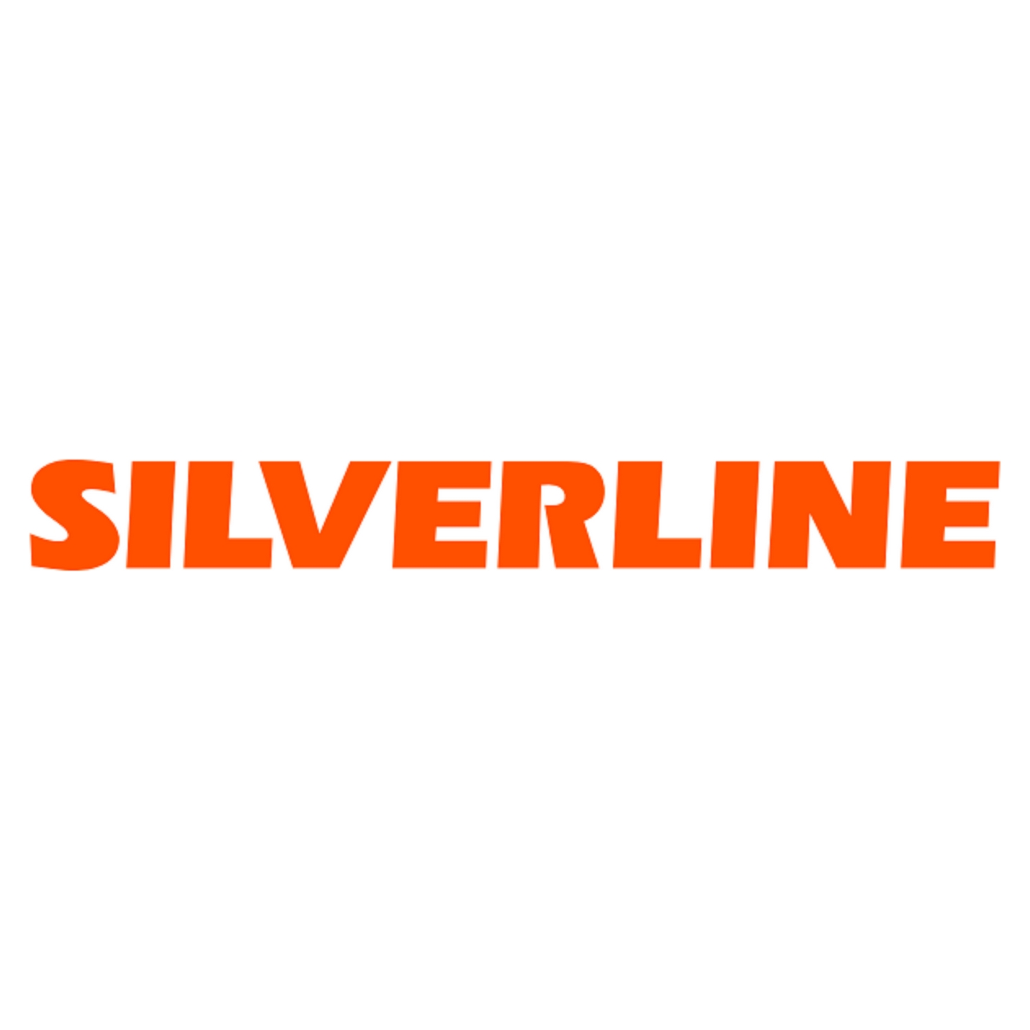Logo SILVERLINE arancione in grassetto, senza serif su sfondo bianco.
