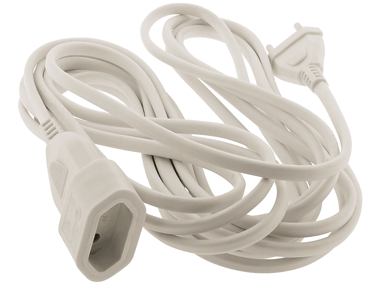 Zenitech Stromkabel H03VVH2-F – 2x0,75 Mm², Braun, 5 Meter, Für Haushaltsgeräte & Elektrowerkzeuge