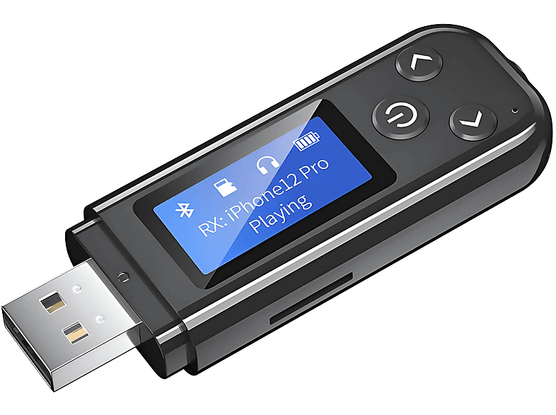 DECOME LCD Bluetooth Adapter 5.0 – 2-in-1 Audio-Receiver und ...