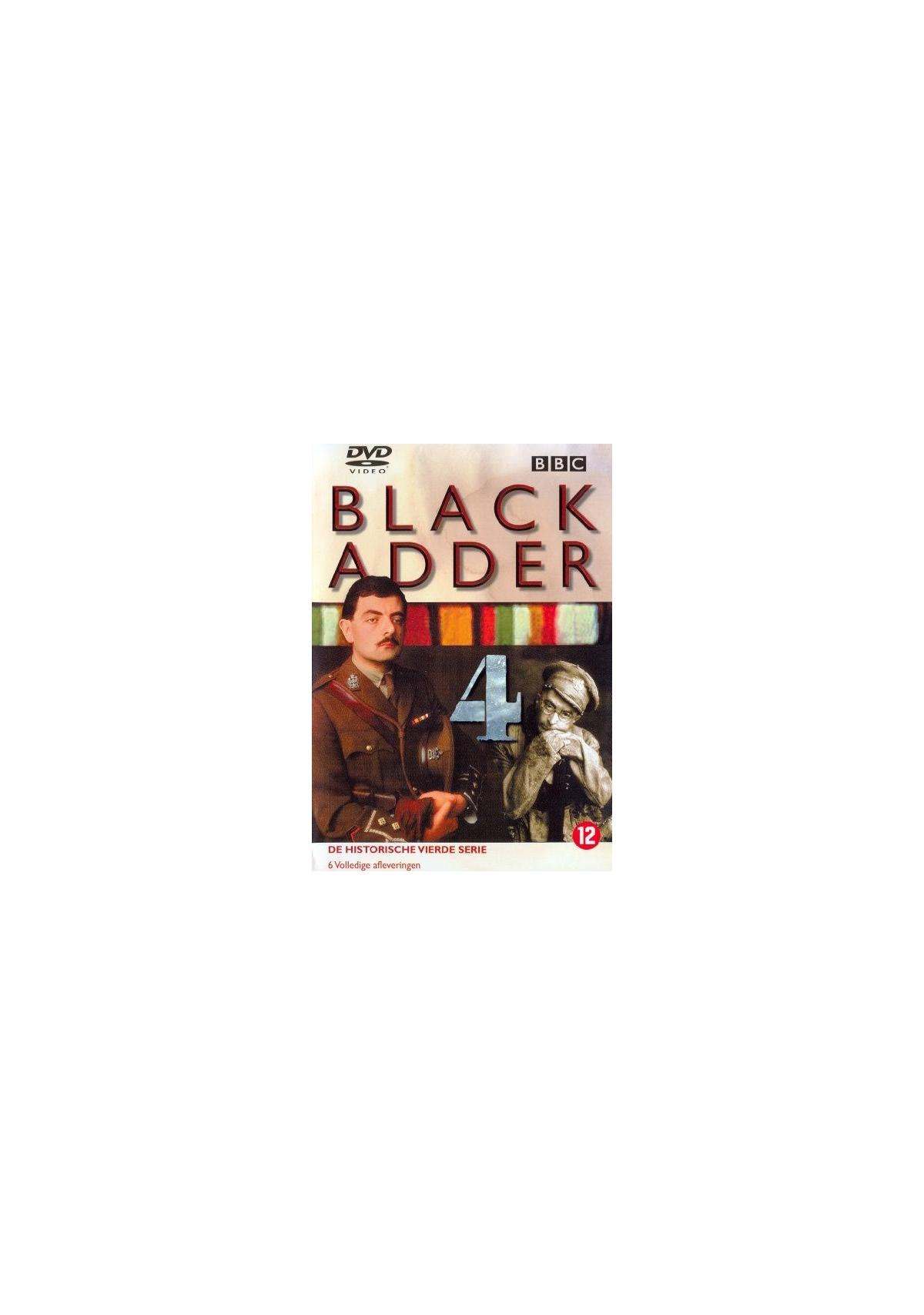 Couverture du film : Blackadder 4. Deux hommes en uniforme, titre en haut.