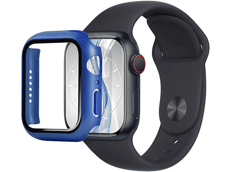 MTB MORE ENERGY Schutzhülle PC-case für Apple Watch 4, 5, 6, SE (40mm) - blau metallic Schutzhülle (für Apple Watch 4, 5, 6, SE 40mm)