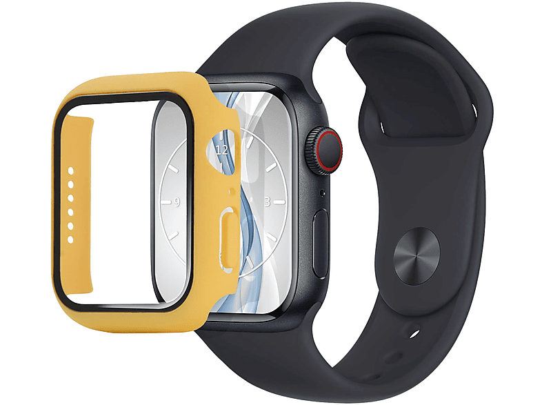 MTB MORE ENERGY Schutzhülle PC-case für Apple Watch 3 (42mm) - gelb Schutzhülle (für Apple Watch 3 42mm)