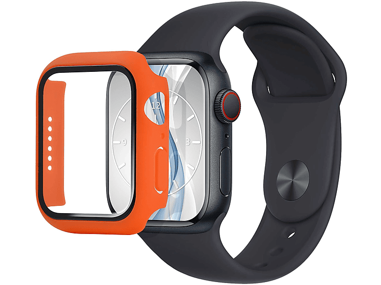 MTB MORE ENERGY Schutzhülle PC-case für Apple Watch 3 (38mm) - orange Schutzhülle (für Apple Watch 3 38mm)