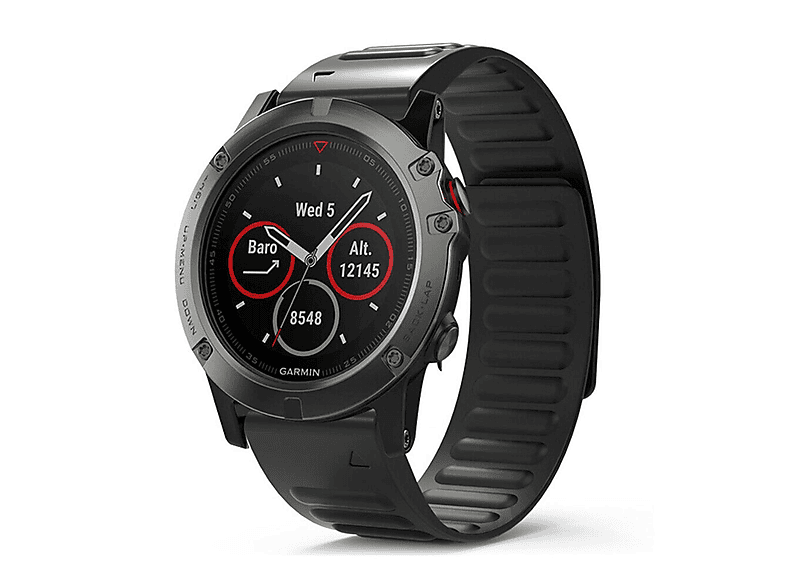 2er Pack Schutzhüllen Für Garmin Fenix 5 – TPU-Case Schwarz & Transparent Zum Schutz Vor Kratzern