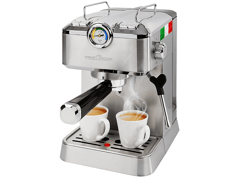 PROFICOOK PC-ES-KA 1267 Esspresso-Siebträgerautomat Silber