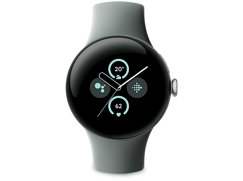 GOOGLE PIXEL WATCH 2 LTE GOLD CASE AND HAZEL BAND Smartwatch Aluminium Fluorelastomer, 130–175 mm, 165–210 mm, Champagne Gold/Hazel