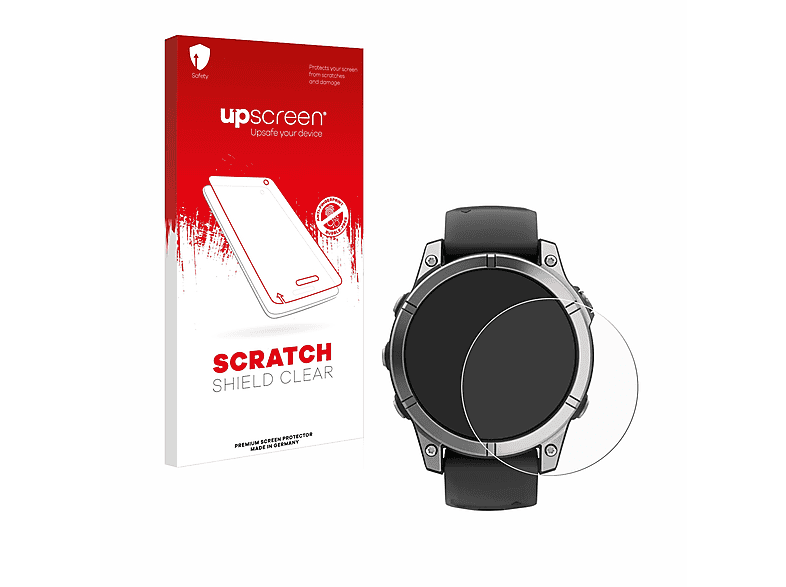 UPSCREEN Kratzschutz klare Schutzfolie (für Garmin Fenix E)