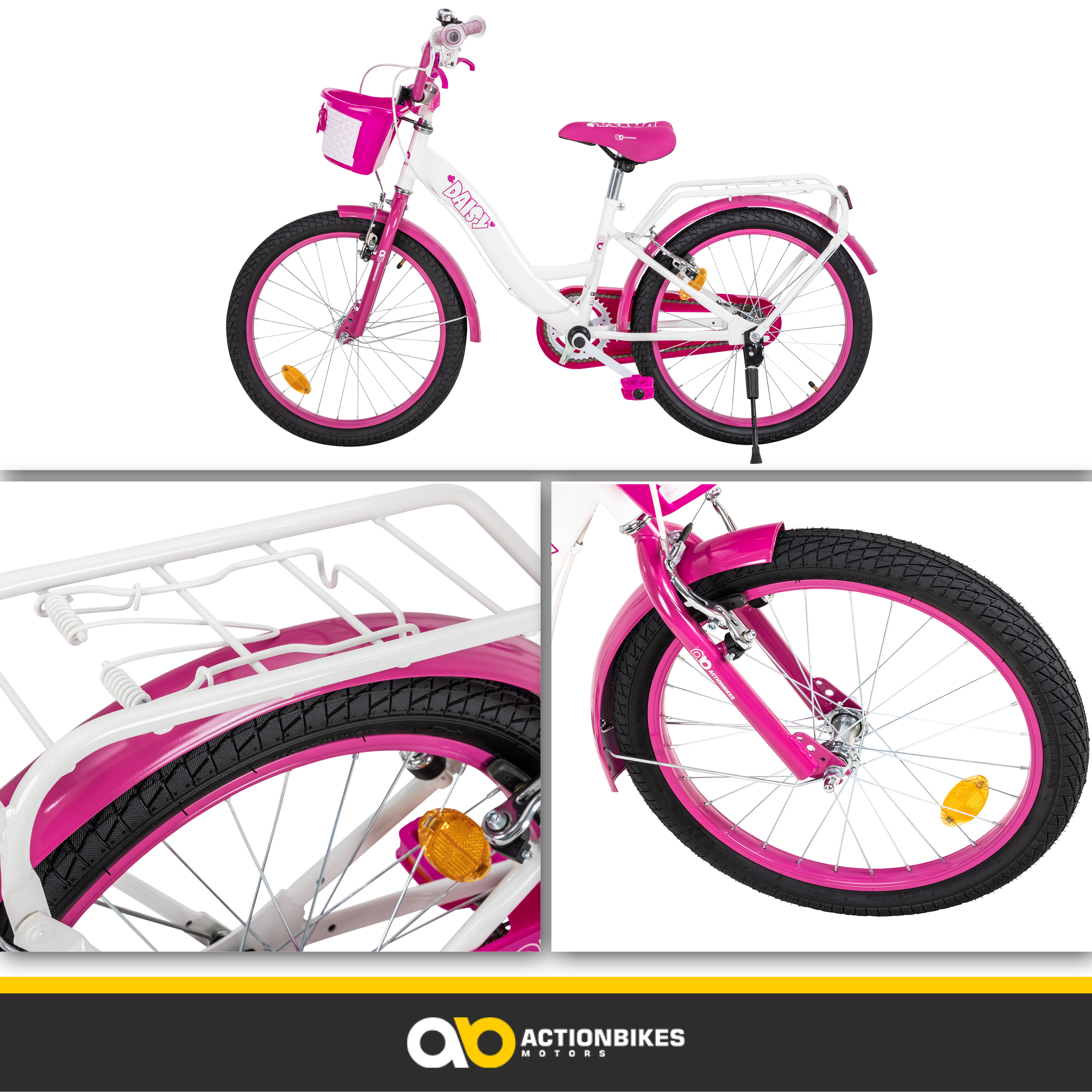 ACTIONBIKES MOTORS Kinder Fahrrad Daisy 20 Zoll Hasenstall | MediaMarkt