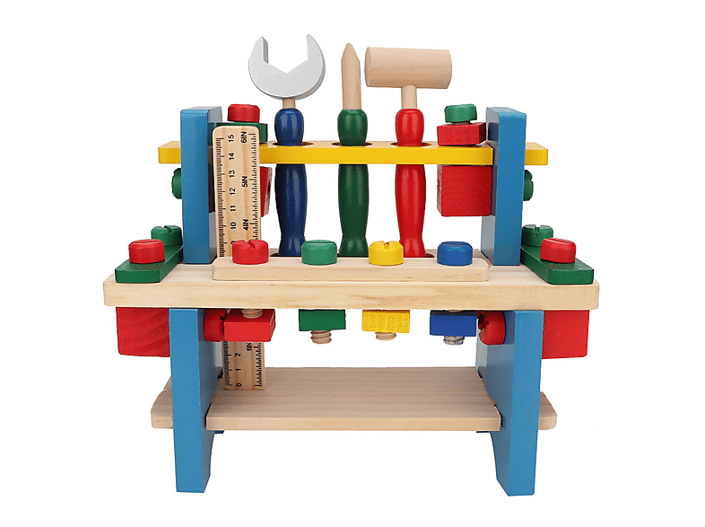 Classic World Gewichtheber Hercules – Holz-Balancespiel Für Kinder Ab 3, Inkl. 7 Teile, Fördert Feinmotorik & Konzentration